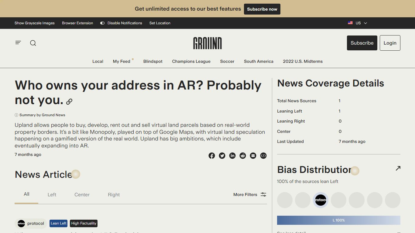 Ground News - Who owns your address in AR? Probably not you.